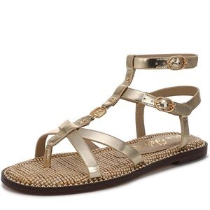 Sam Edelman Teeni Gild Metallic Gladiator Sandals Size 7.5